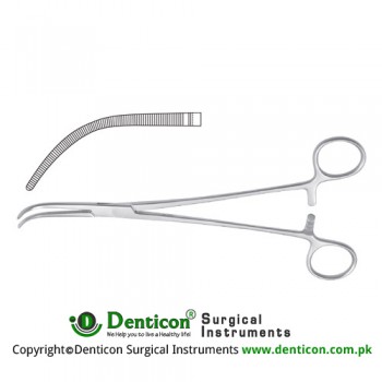 Overholt-Fino Dissecting and Ligature Forceps Curved Stainless Steel, 22 cm - 8 3/4"